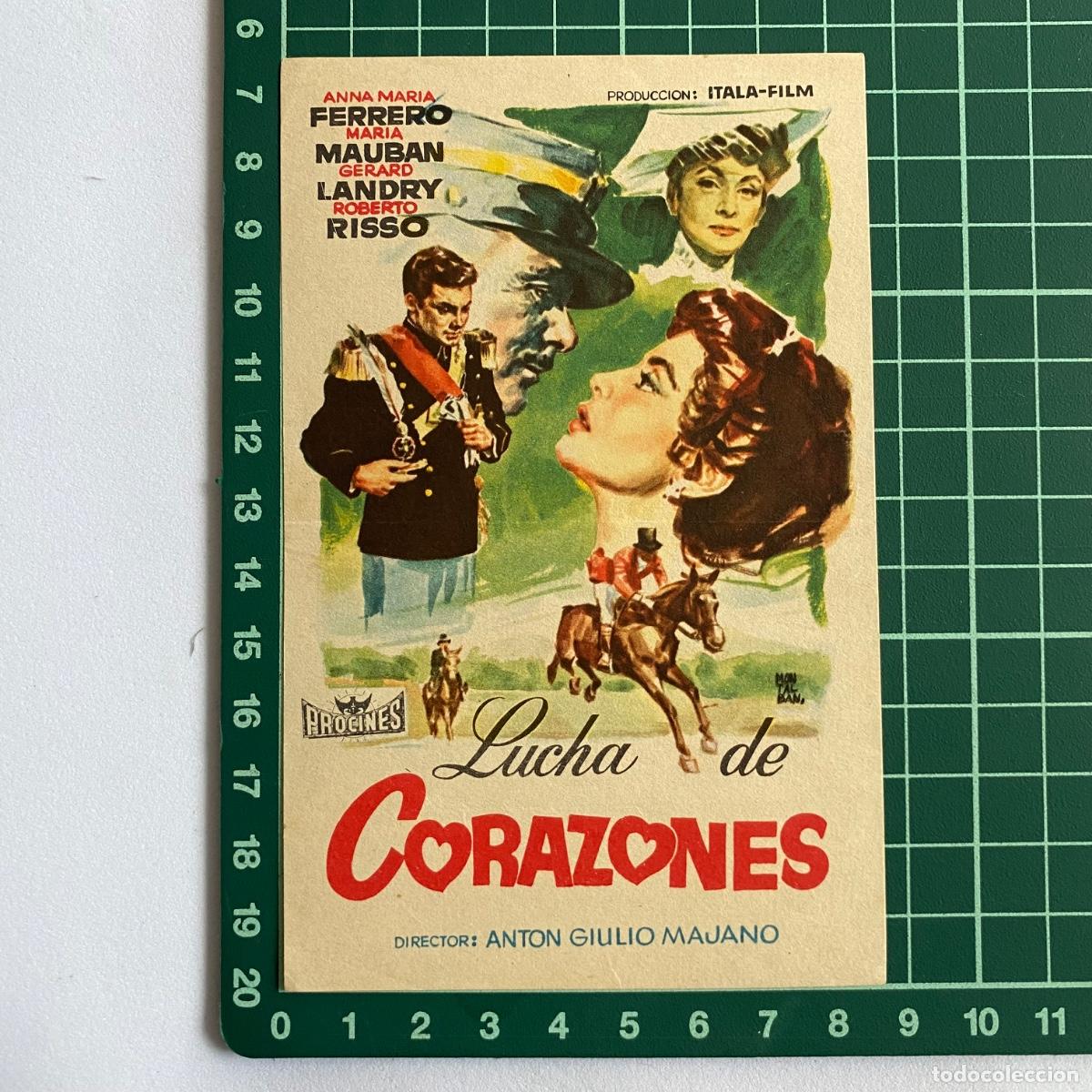 Cine: Programa de cine folleto de mano pelicula Lucha de corazones - Foto 1