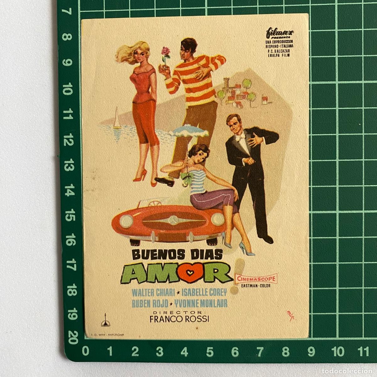 Cine: Programa de cine folleto de mano pelicula Buenos dias amor