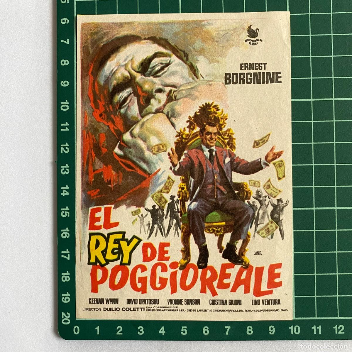 Cine: Programa de cine folleto de mano pelicula El rey de poggioreale