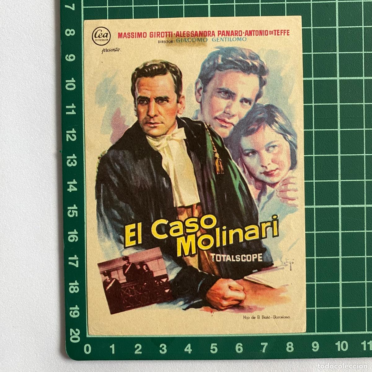 Cine: Programa de cine folleto de mano pelicula El caso Molinari