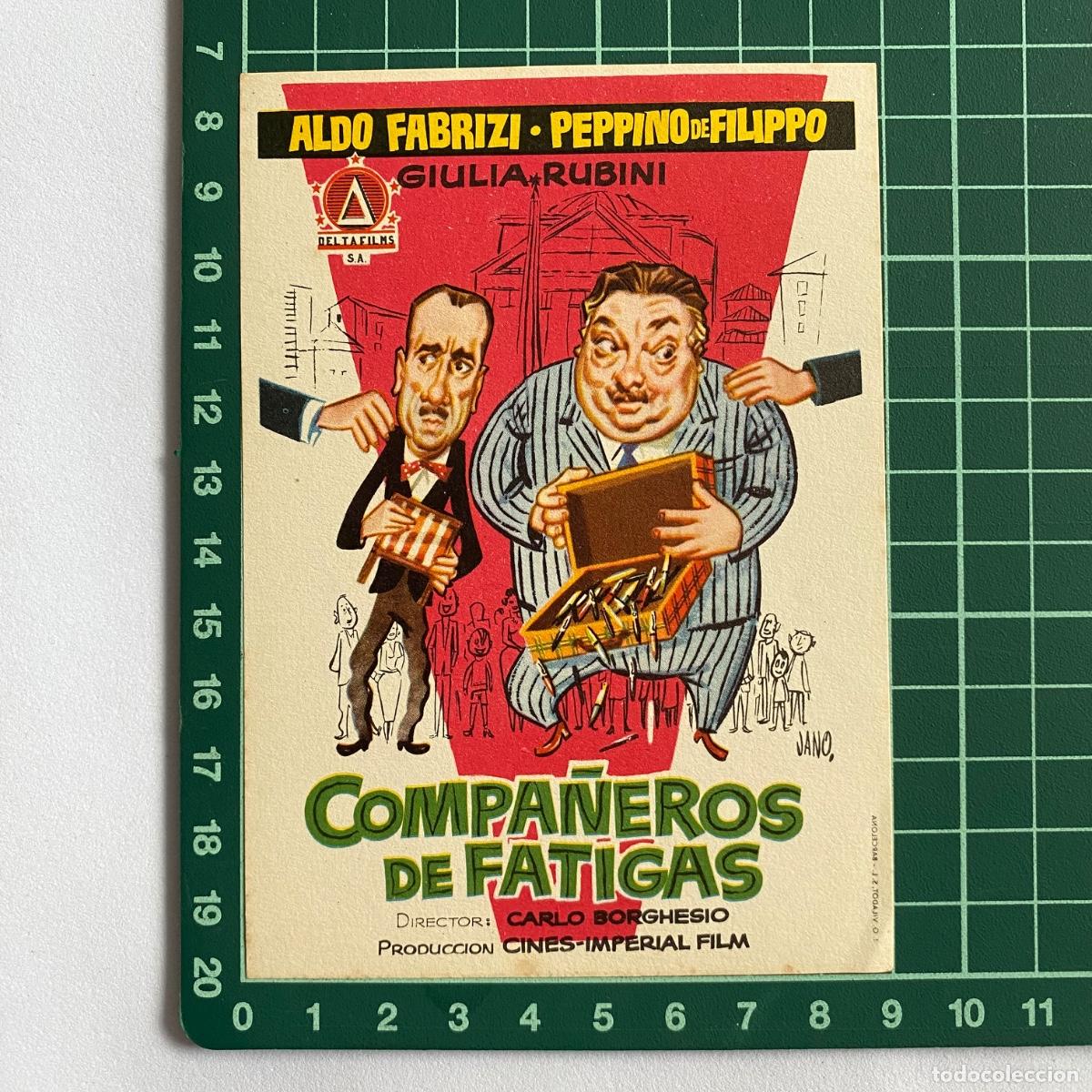 Cine: Programa de cine folleto de mano pelicula Compa&ntilde;eros de fatigas