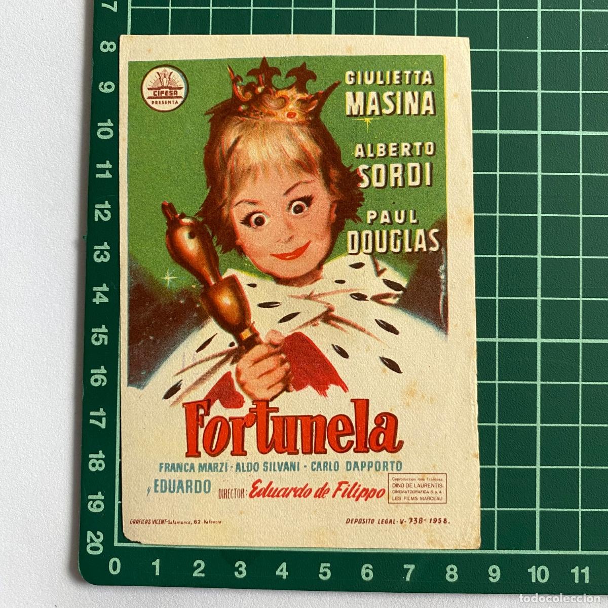 Cine: Programa de cine folleto de mano pelicula Fortunela