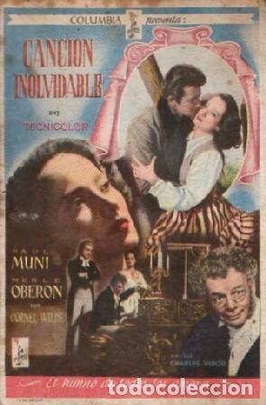 Cine: PROGRAMA DE CINE: CANCI&Oacute;N INOLVIDABLE PC-9368 - Foto 1