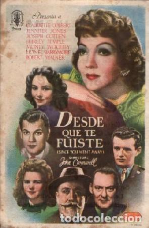 Cine: PROGRAMA DE CINE: DESDE QUE TE FUISTE PC-9402 - Foto 1