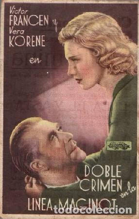 Cine: PROGRAMA DE CINE: DOBLE CRIMEN PC-9406 - Foto 1
