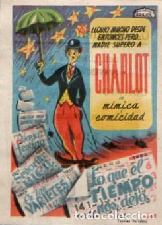 Cine: PROGRAMA DE CINE: CHARLOT. MIMICA Y COMICIDAD PC-9430 - Foto 1