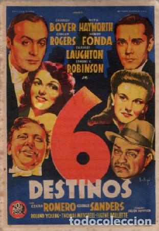 Cine: PROGRAMA DE CINE: 6 DESTINOS PC-9436 - Foto 1