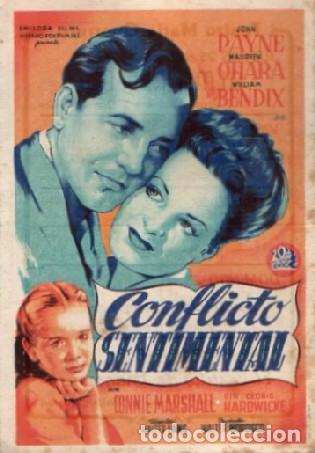 Cine: PROGRAMA DE CINE: CONFLICTO SENTIMENTAL PC-9440 - Foto 1