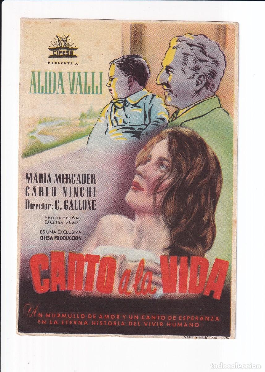 Cine: CANTO A LA VIDA : ALIDA VALLI - Foto 1