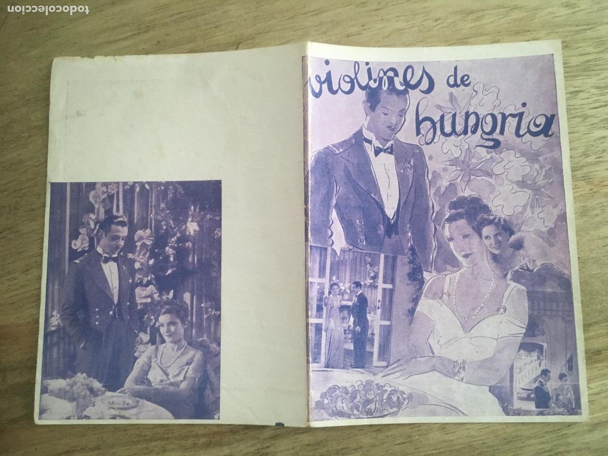 Cinema: violines de hungria folleto de mano original estreno