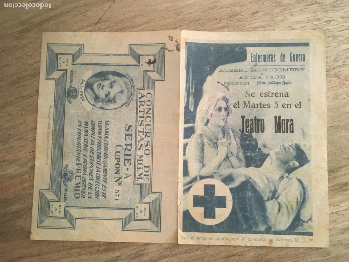 Cinema: enfermeras de guerra folleto de mano original estreno