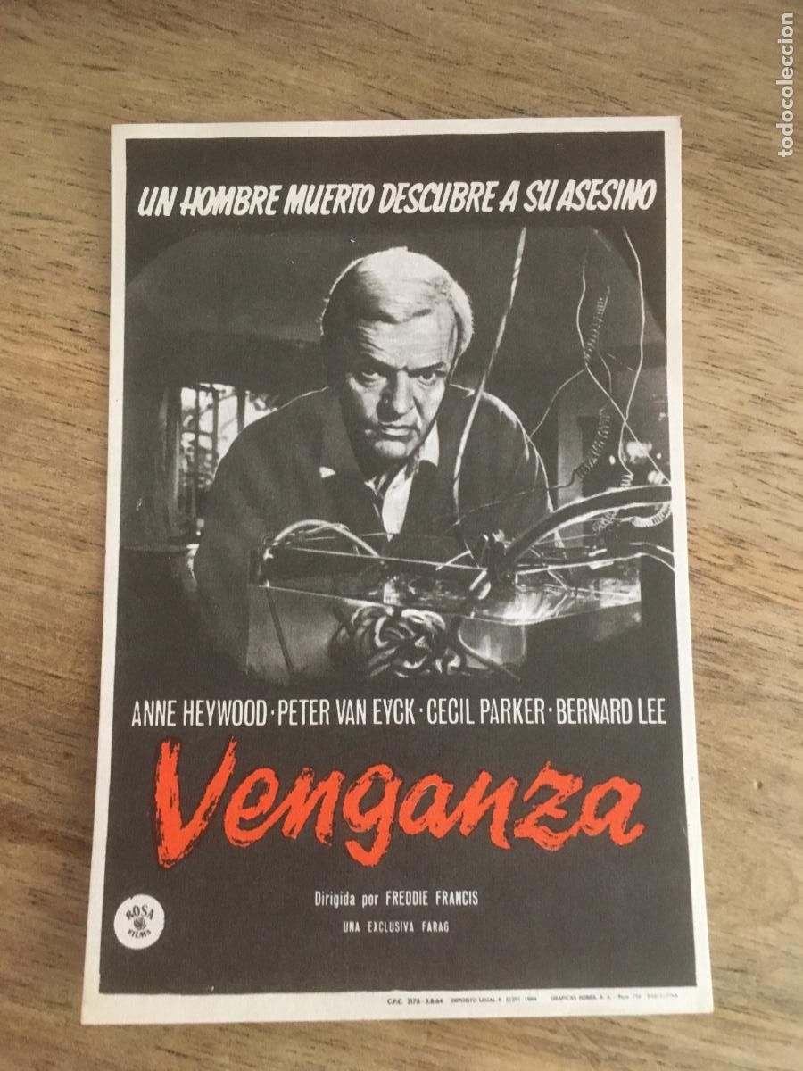 Cinema: venganza folleto de mano original estreno