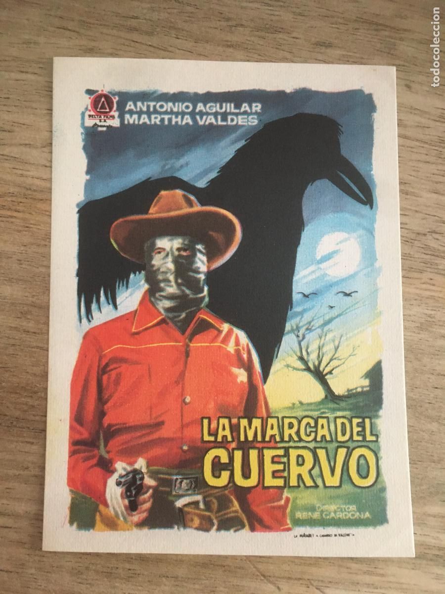 Kino: la marca del cuervo folleto de mano original estreno
