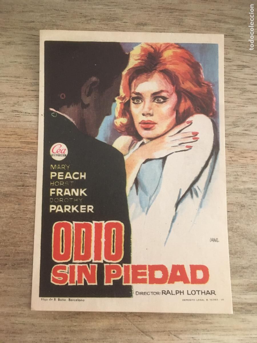 Kino: odio sin piedad folleto de mano original estreno