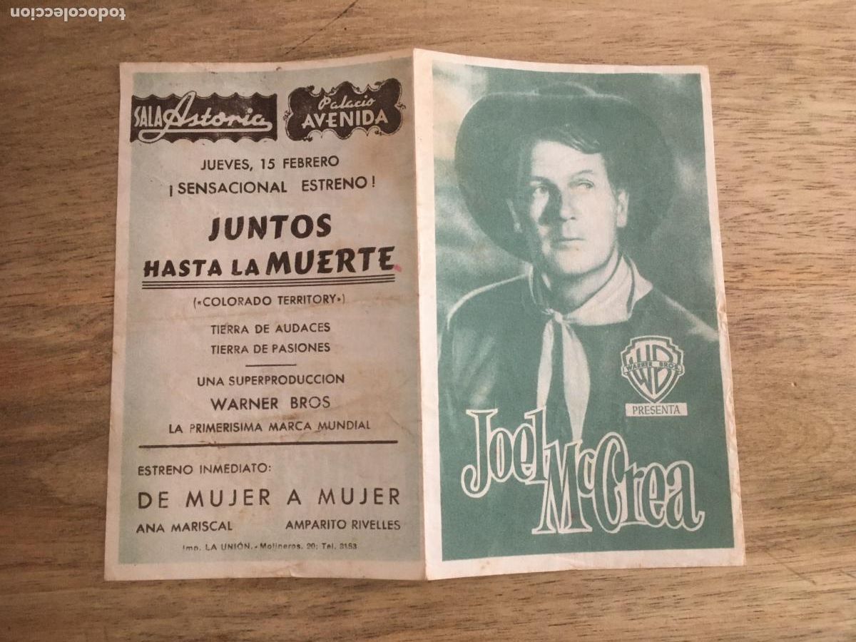 Kino: juntos hasta la muerte folleto de mano original estreno