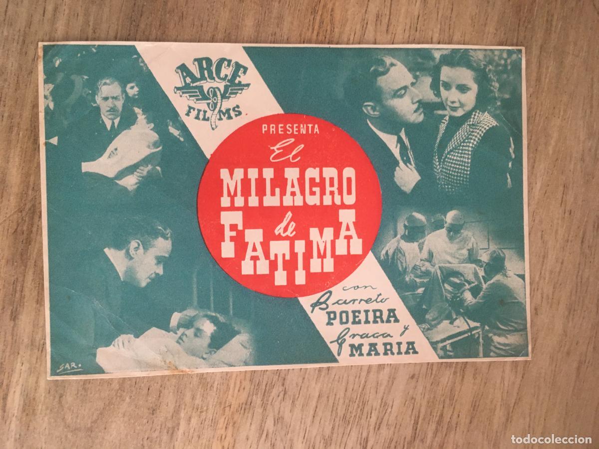 Kino: el milagro de fatima folleto de mano original estreno