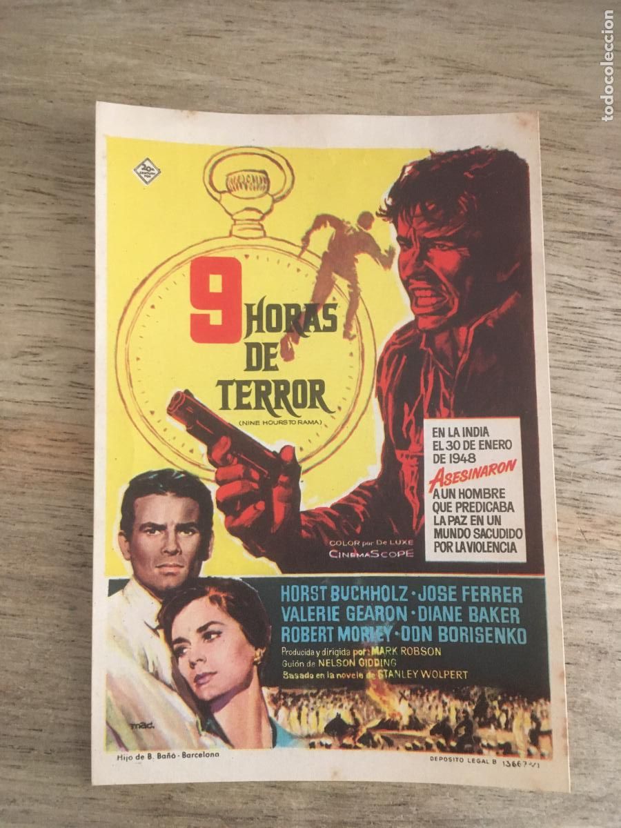 Kino: 9 horas de terror folleto de mano original estreno