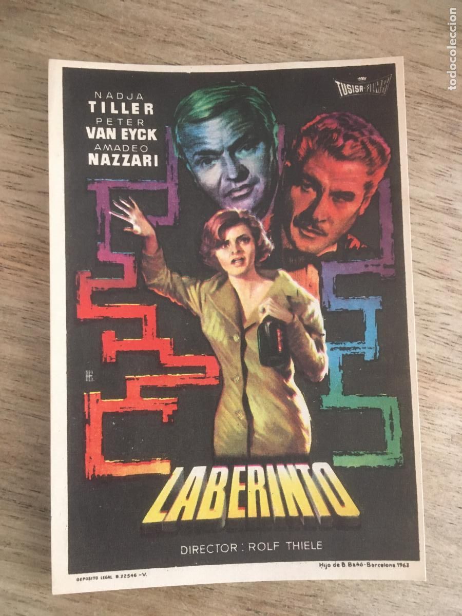 Cine: laberinto folleto de mano original estreno - Foto 1