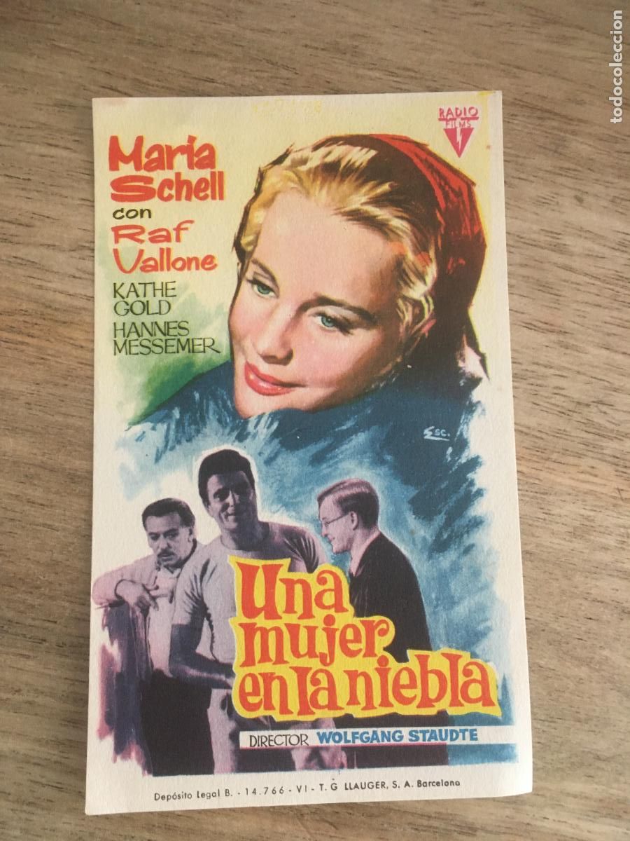 Kino: una mujer en la niebla folleto de mano original estreno