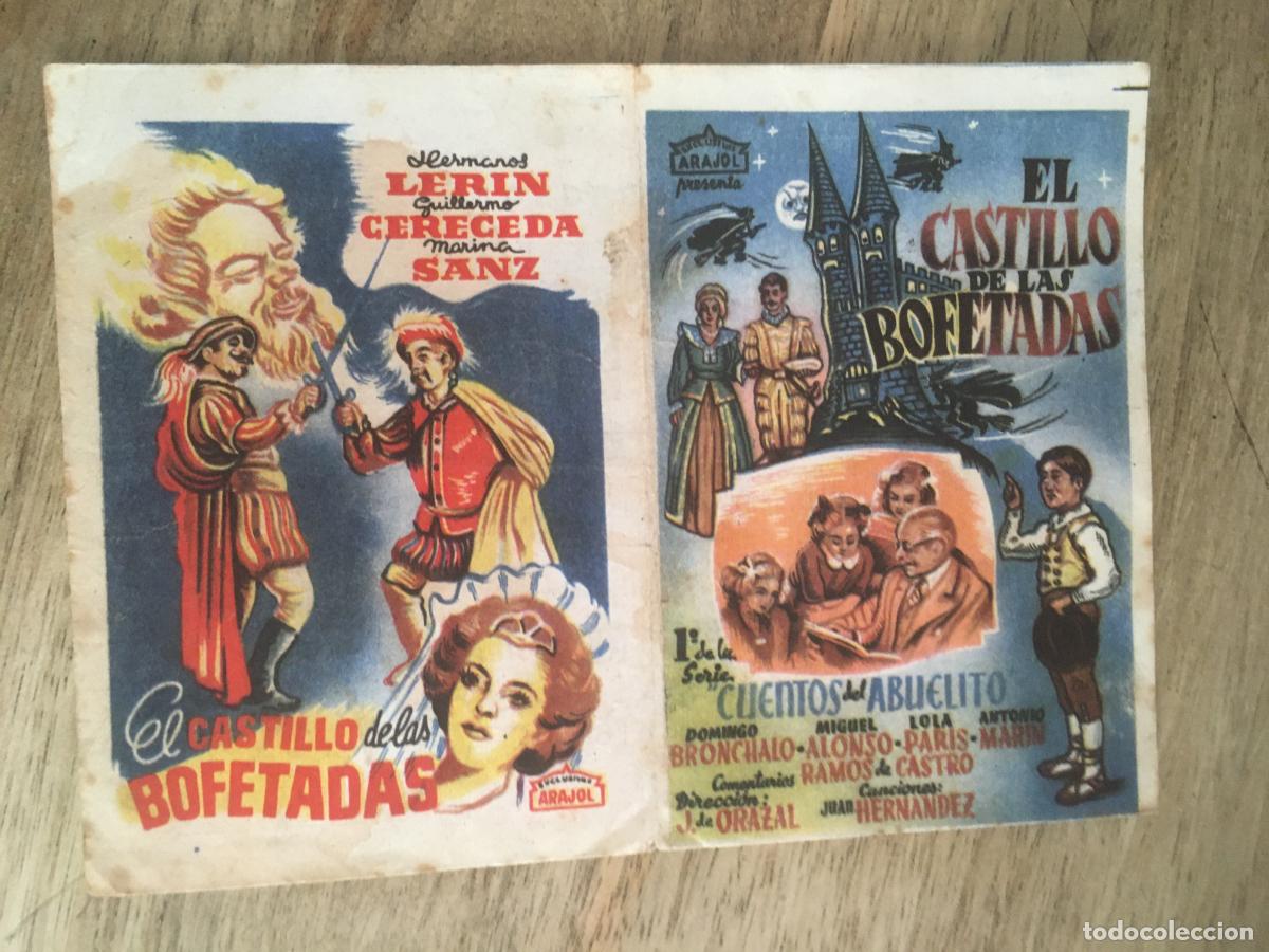 Kino: el castillo de las bofetadas arajol folleto de mano original estreno