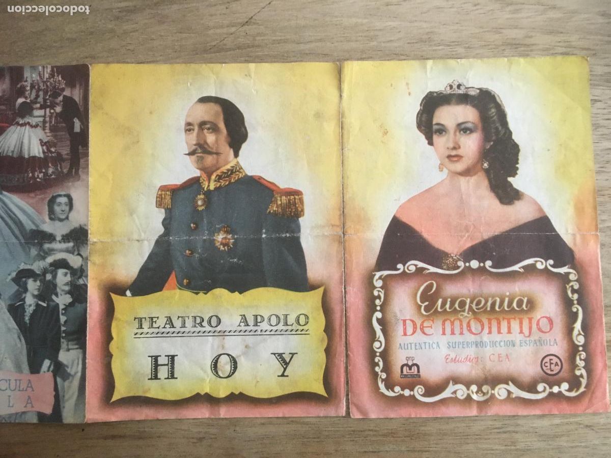  Foglietti di film di film antichi di cinema: eugenia de montijo folleto de mano original estreno