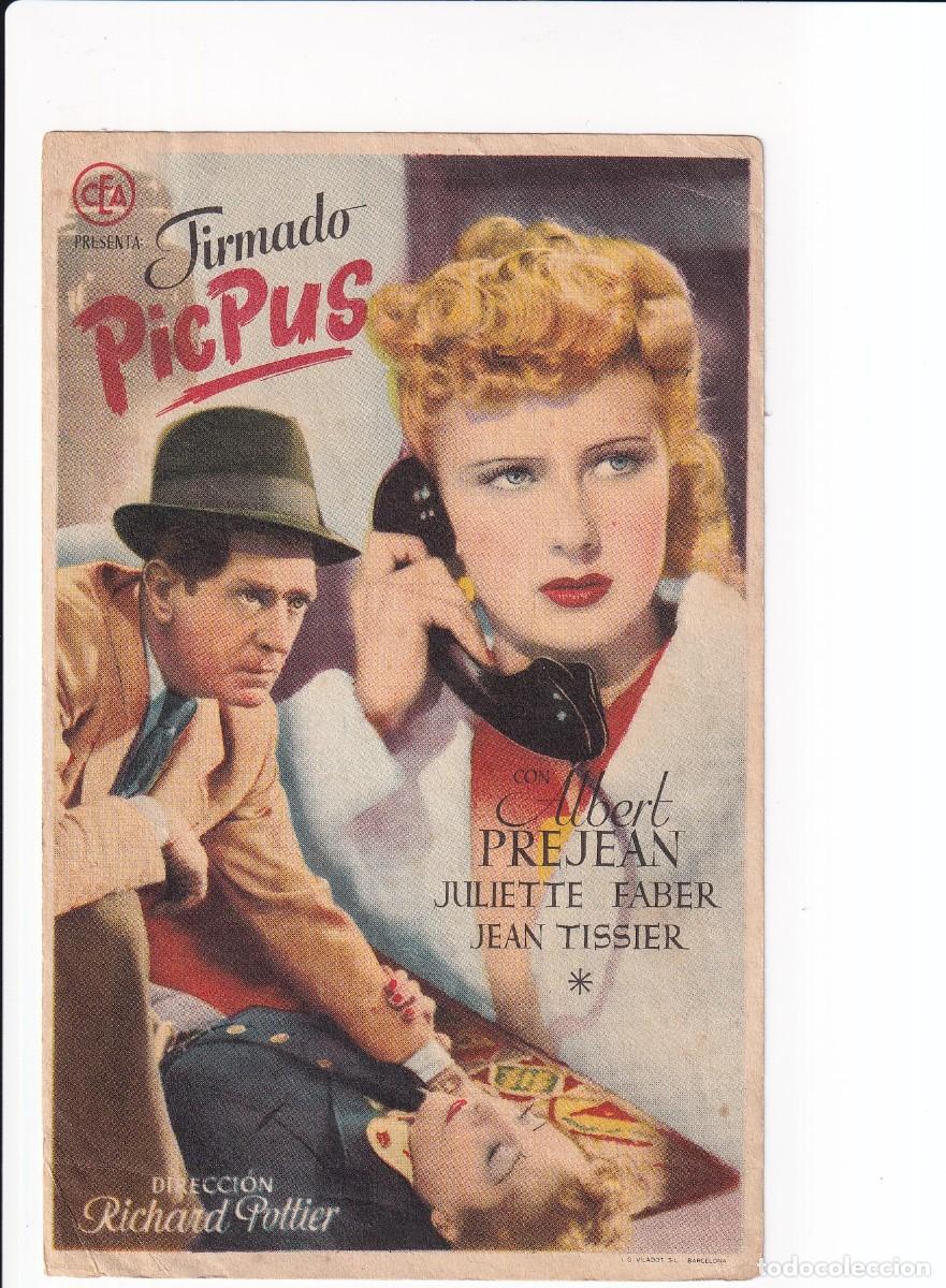 Cine: FIRMADO PICPUS : ALBERT PREJEAN - Foto 1