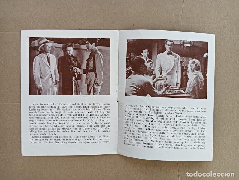 Cine: PTCC 198 LA CARTA PROGRAMA DANES BETTE DAVIS HERBERT MARSHALL WILLIAM WYLER - Foto 3