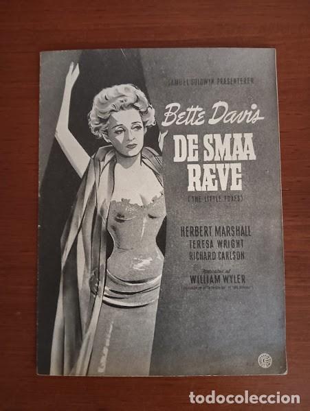 Cine: PTCC 198 LA LOBA PROGRAMA DANES BETTE DAVIS HERBERT MARSHALL WILLIAM WYLER - Foto 1