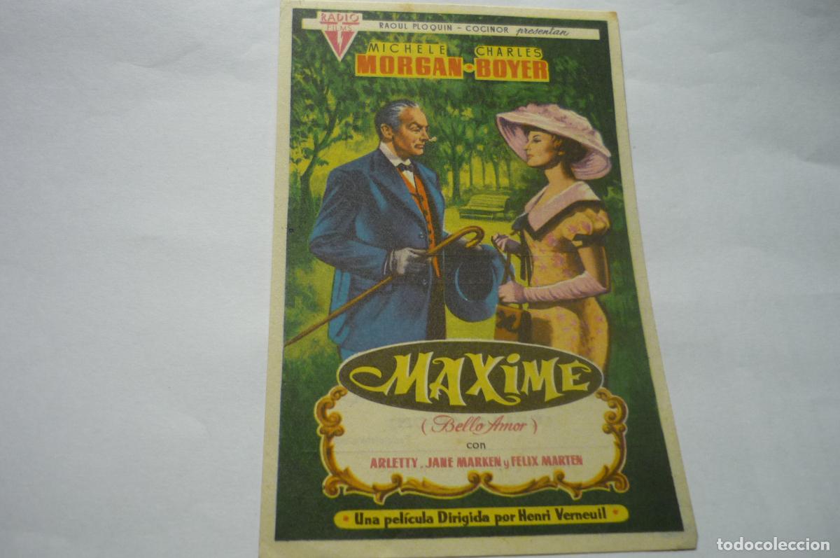 Cine: programa maxime .-michele morgan publicidad - Foto 1