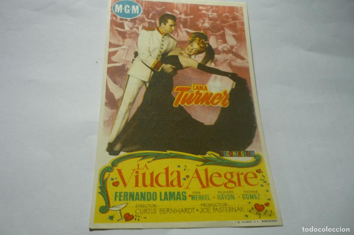 Cine: programa la viuda alegre.-lana turner-publicidad - Foto 1