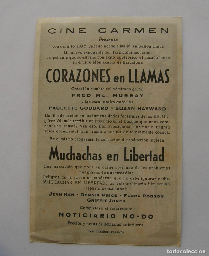Cine: PROGRAMA DE CINE CORAZONES EN LLAMAS - Foto 2