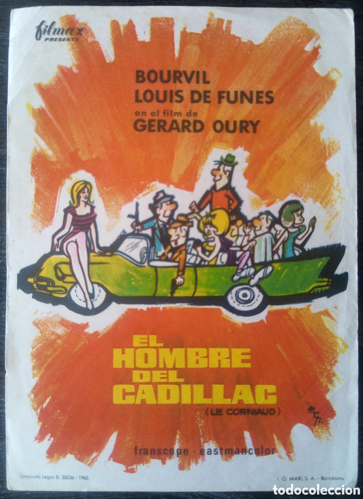 Cine: Programa de cine El hombre del Cadillac 1965 - Foto 1