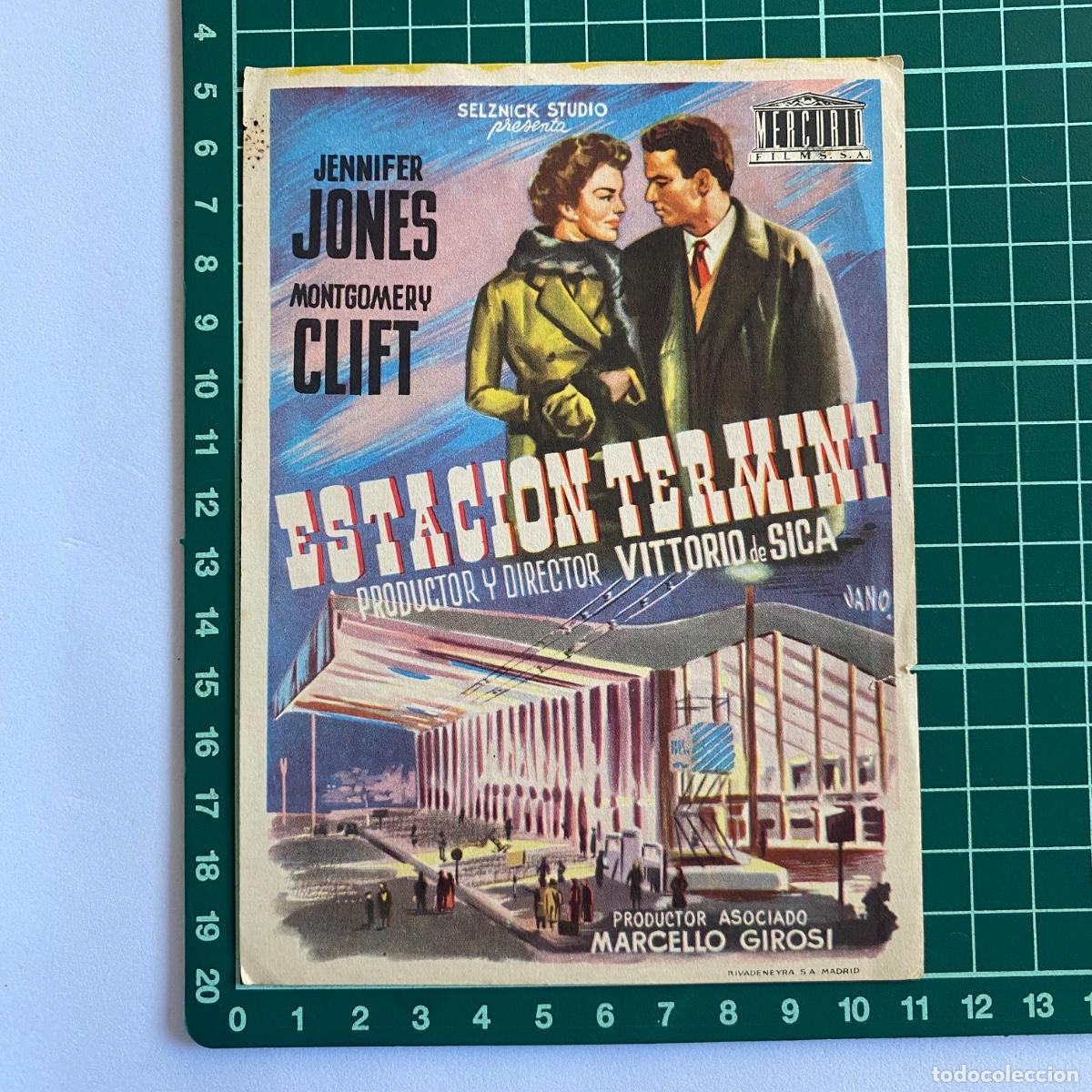 Cine: Programa de cine folleto de mano pelicula Estacion Termini