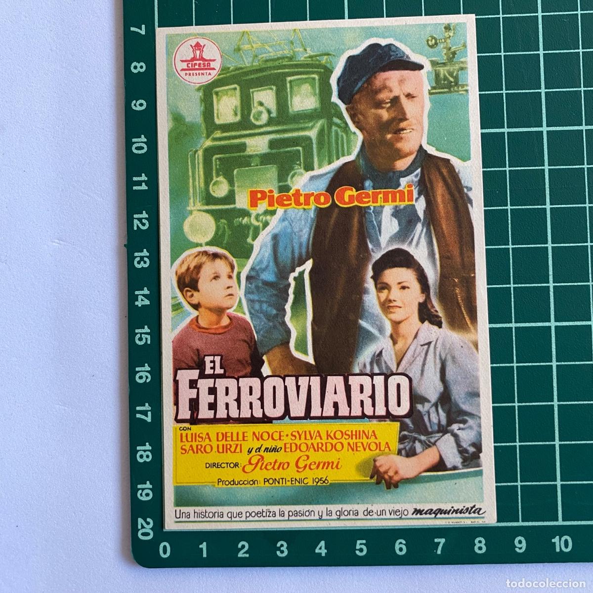 Cine: Programa de cine folleto de mano pelicula El Ferroviario