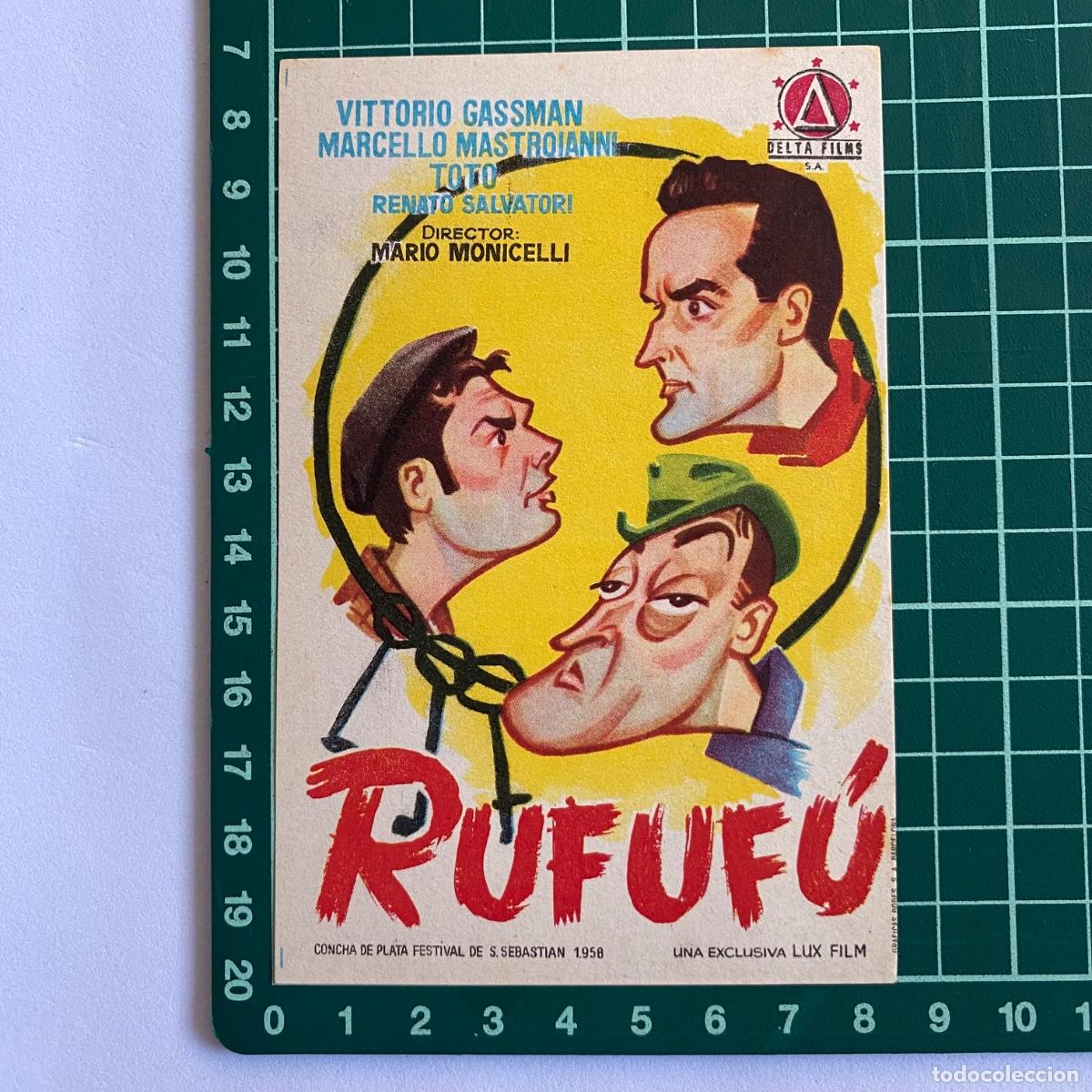 Cine: Programa de cine folleto de mano pelicula Rufufu