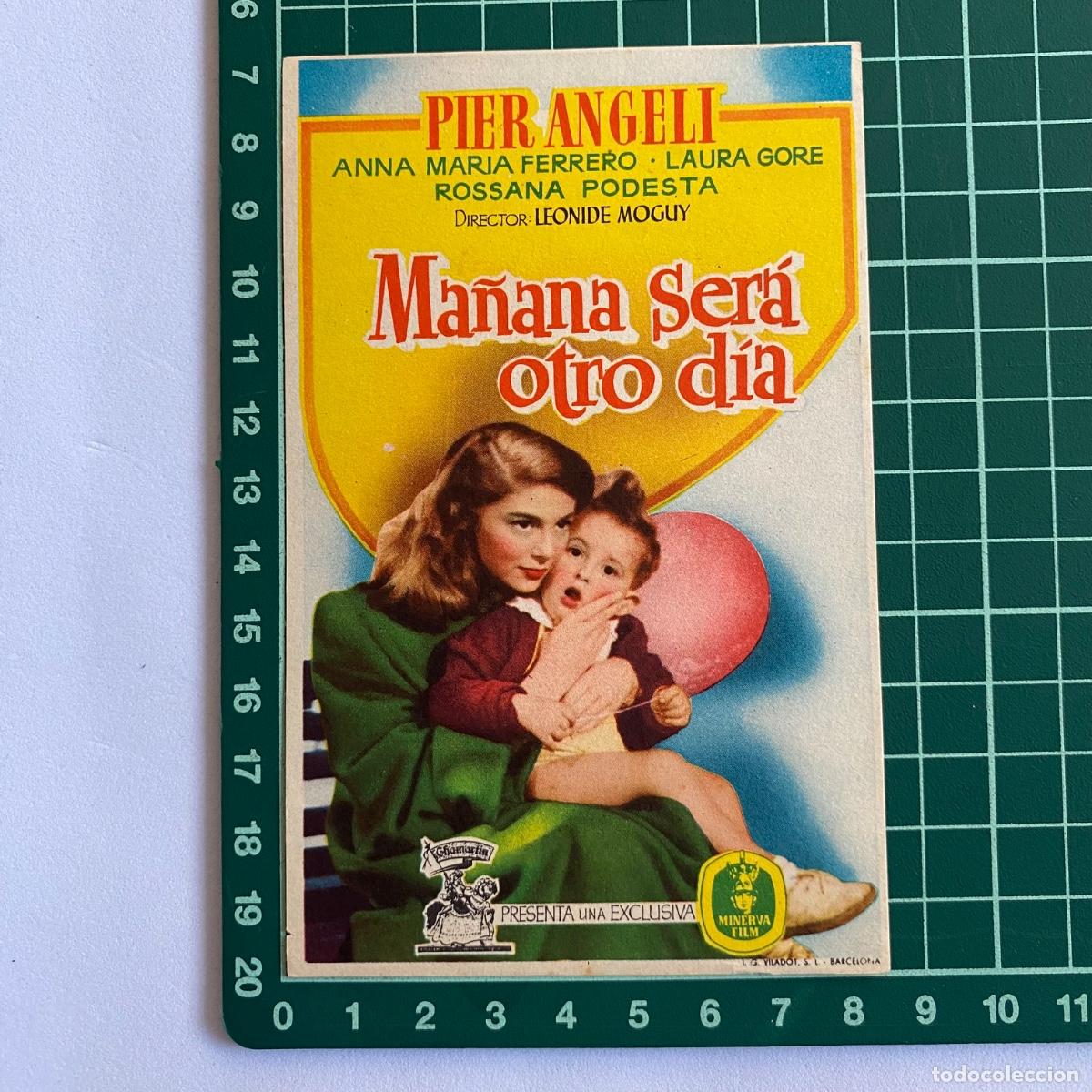 Cine: Programa de cine folleto de mano pelicula Ma&ntilde;ana sera otro dia