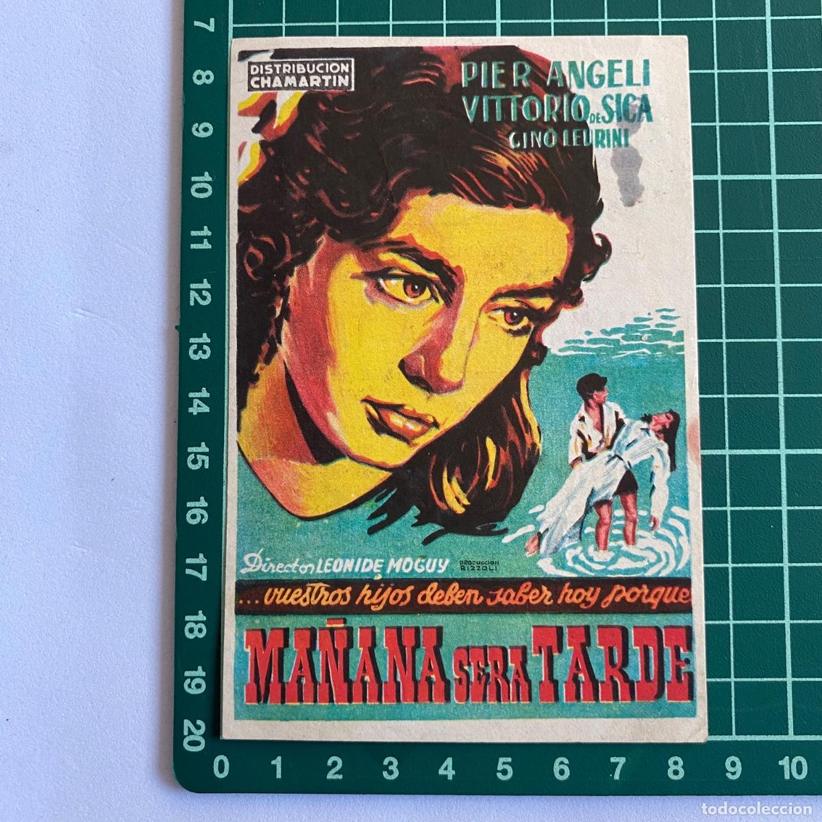 Cine: Programa de cine folleto de mano pelicula Ma&ntilde;ana sera tarde 1952 cine dorado