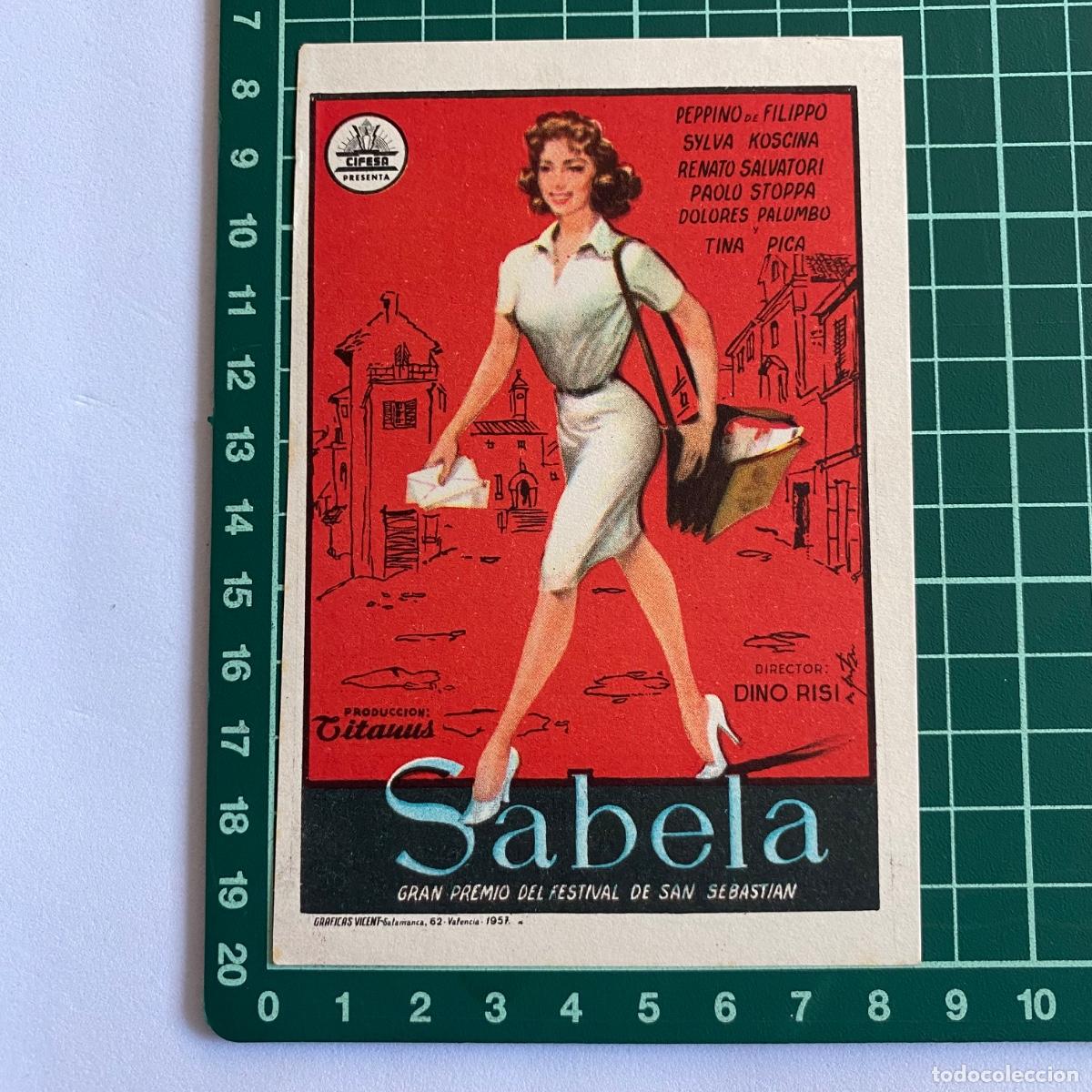 Cine: Programa de cine folleto de mano pelicula Sabela