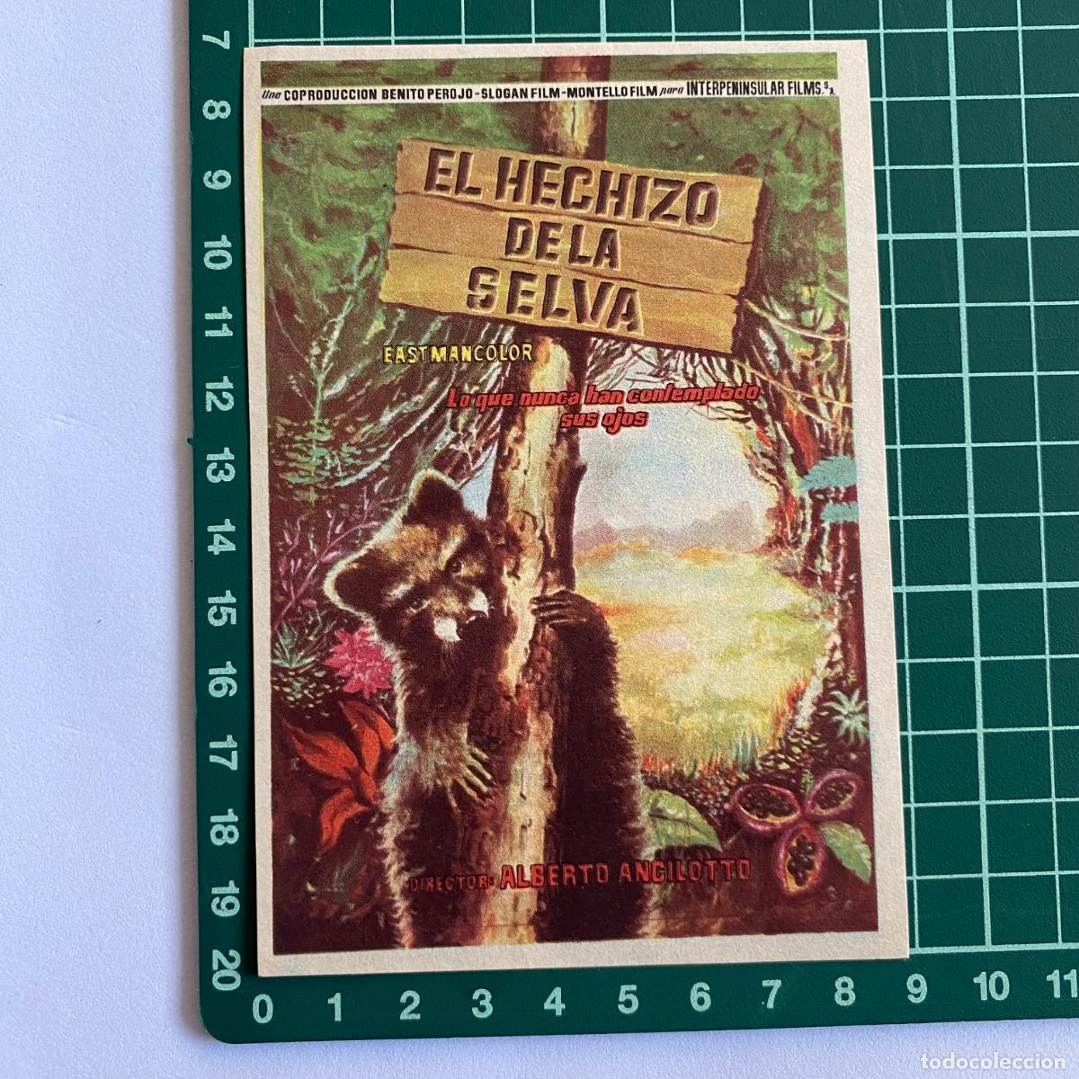 Cine: Programa de cine folleto de mano pelicula El hechizo de la selva