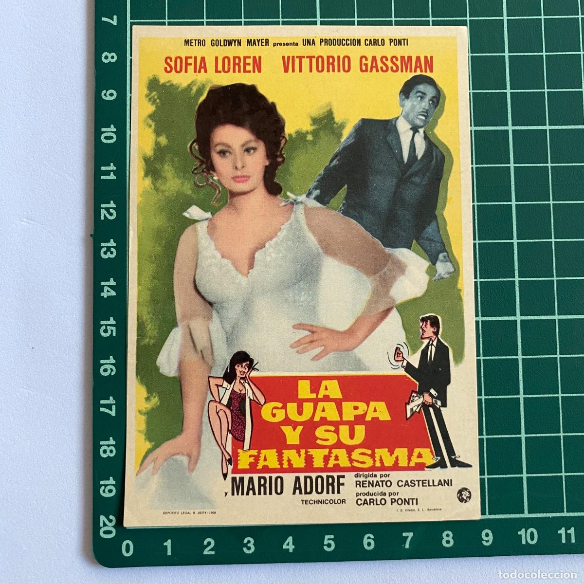 Cine: Programa de cine folleto de mano pelicula La guapa y su fantasma