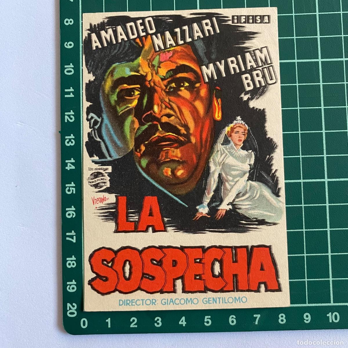 Cine: Programa de cine folleto de mano pelicula La sospecha