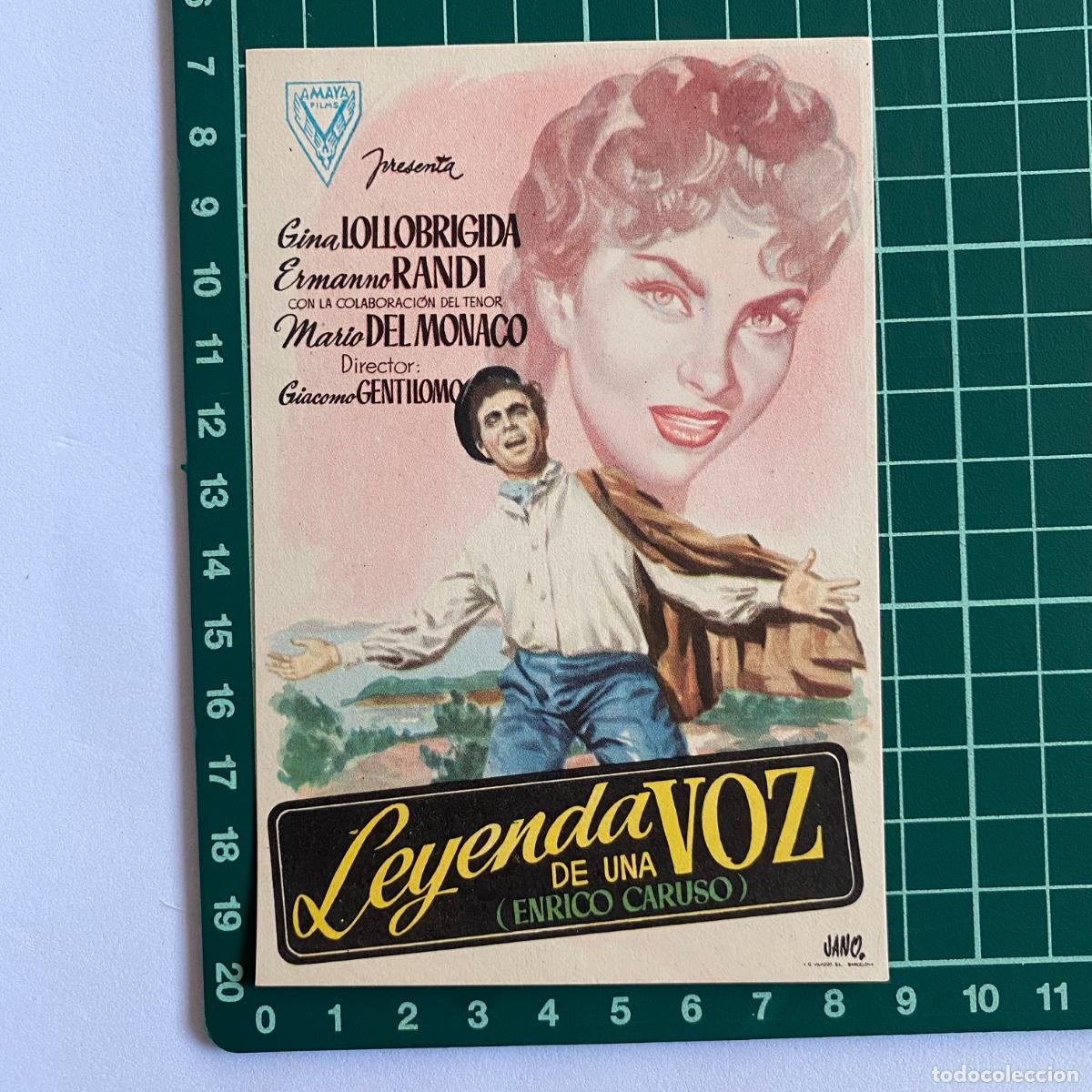  Flyers Publicitaires de films Anciens: Programa de cine folleto de mano pelicula Leyenda de una voz