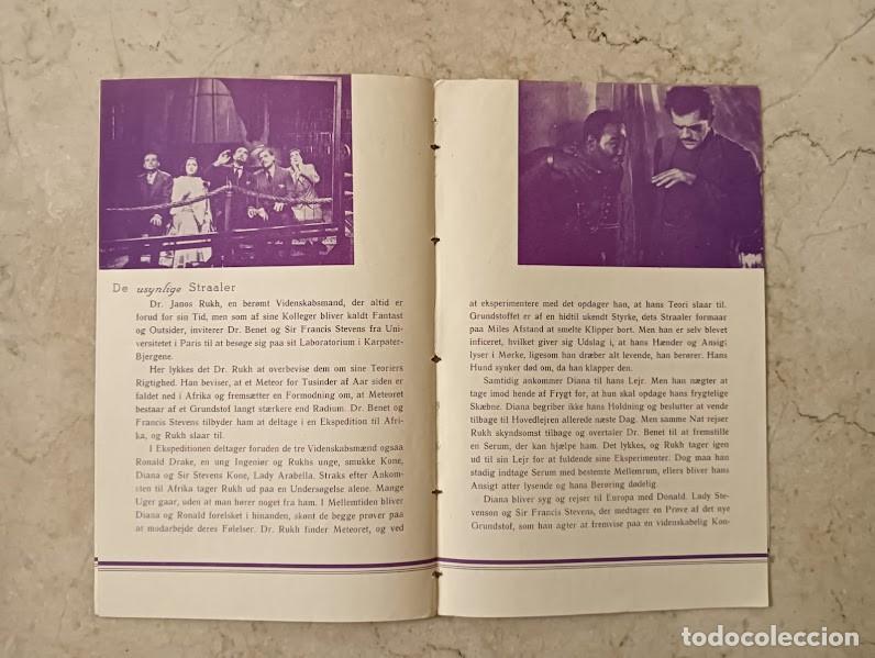 Cine: PTCC6 50 EL PODER INVISBLE PROGRAMA LIBRITO DANES BORIS KARLOFF BELA LUGOSI - Foto 2