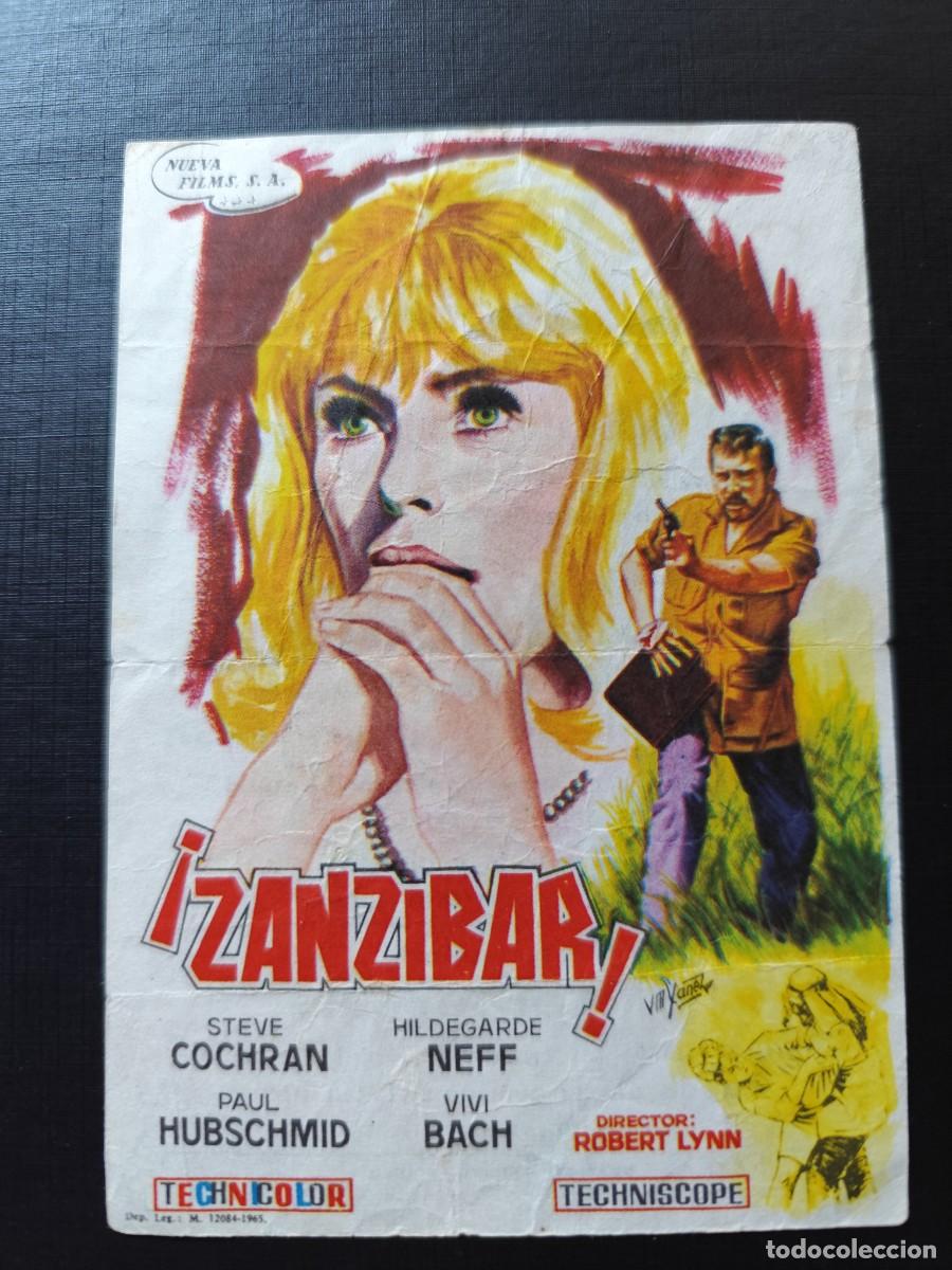 Flyers Publicitaires de films Anciens: Zanz&iacute;bar con publicidad Cine Victoria Priego