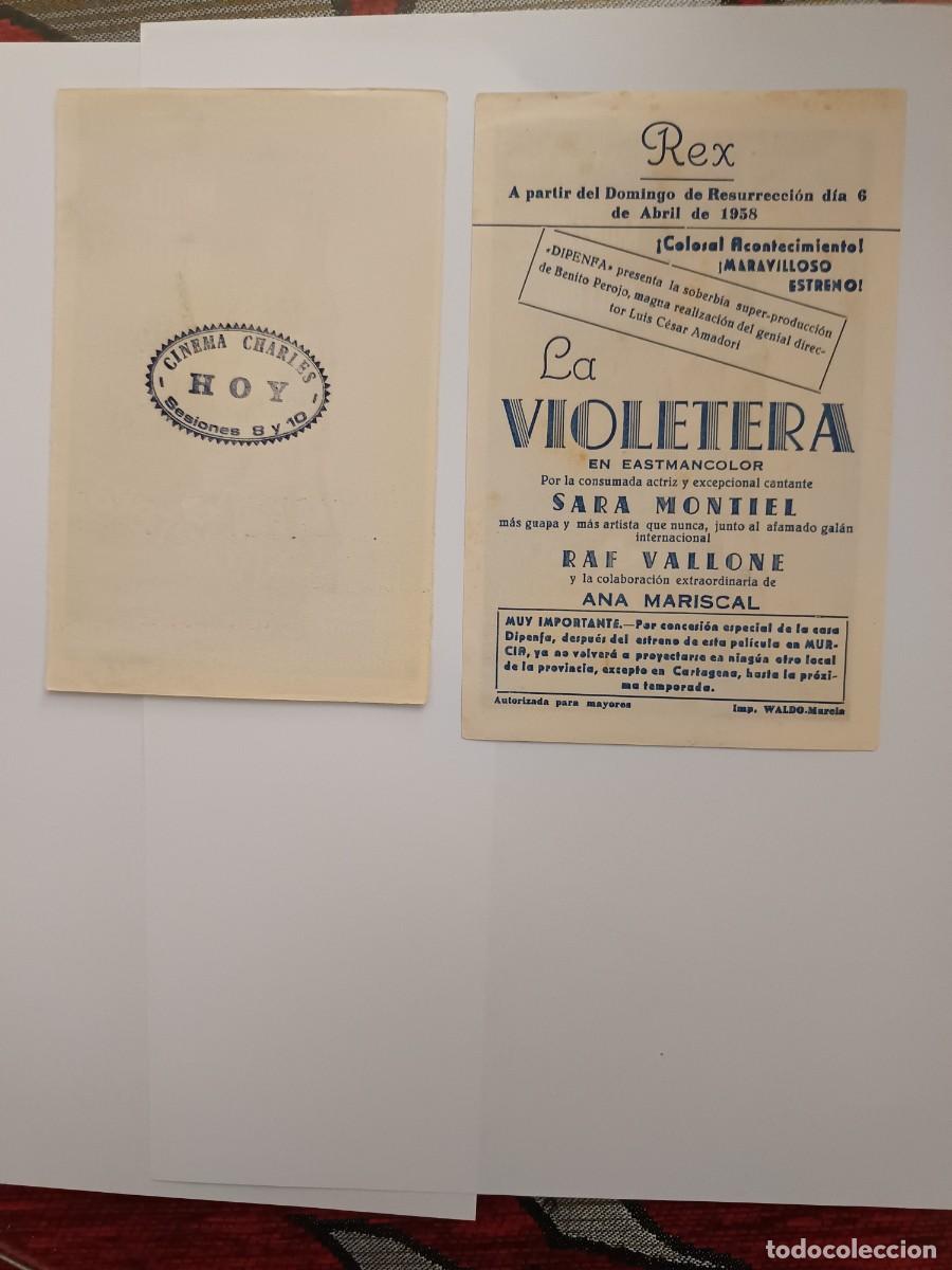Cine: 2 PROGRAMAS DE CINE LA VIOLETERA(VARIANTE) - Foto 2