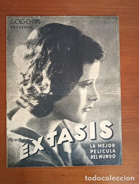 Cine: PTCC2 33 EXTASIS PROGRAMA ORIGINAL GOLGO FILMS HEDY LAMARR NUDISMO - Foto 1
