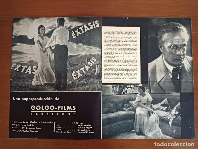 Cine: PTCC2 33 EXTASIS PROGRAMA ORIGINAL GOLGO FILMS HEDY LAMARR NUDISMO - Foto 2