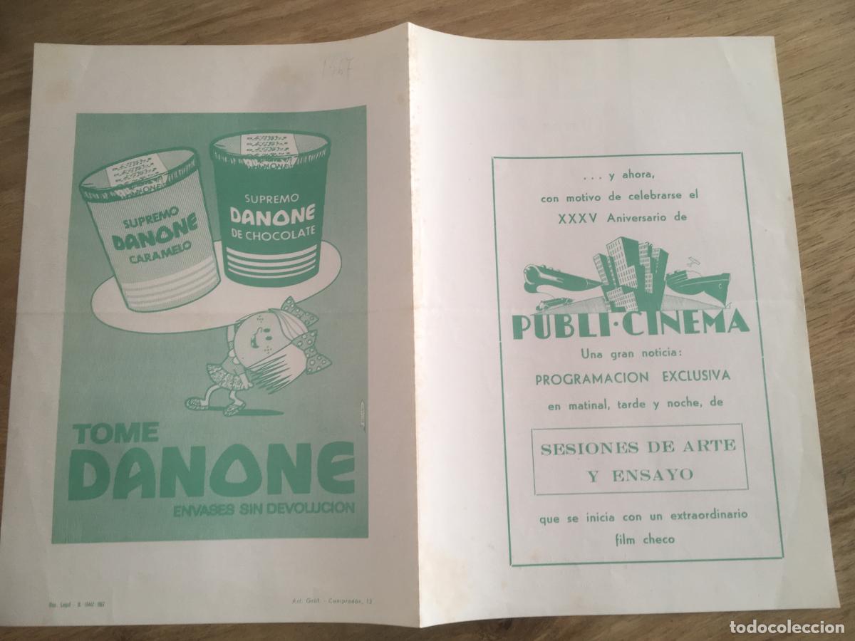  Flyers Publicitaires de films Anciens: el baron fantastico karel zeman folleto de mano local original estreno cine publi barcelona