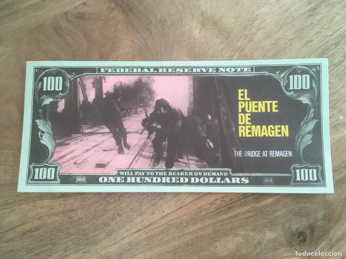  Flyers Publicitaires de films Anciens: el puente de remagen folleto de mano original estreno formato billete de banco
