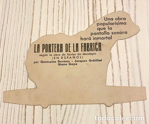 Cine: LA PORTERA DE LA F&Aacute;BRICA. PROGRAMA TROQUELADO EN EXCELENTE ESTADO - Foto 2